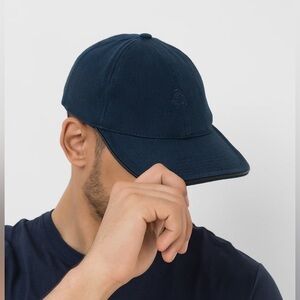 Vilebriquin Dark Blue Embroidered Turtle Hat